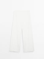 High-waist palazzo trousers - STUDIO