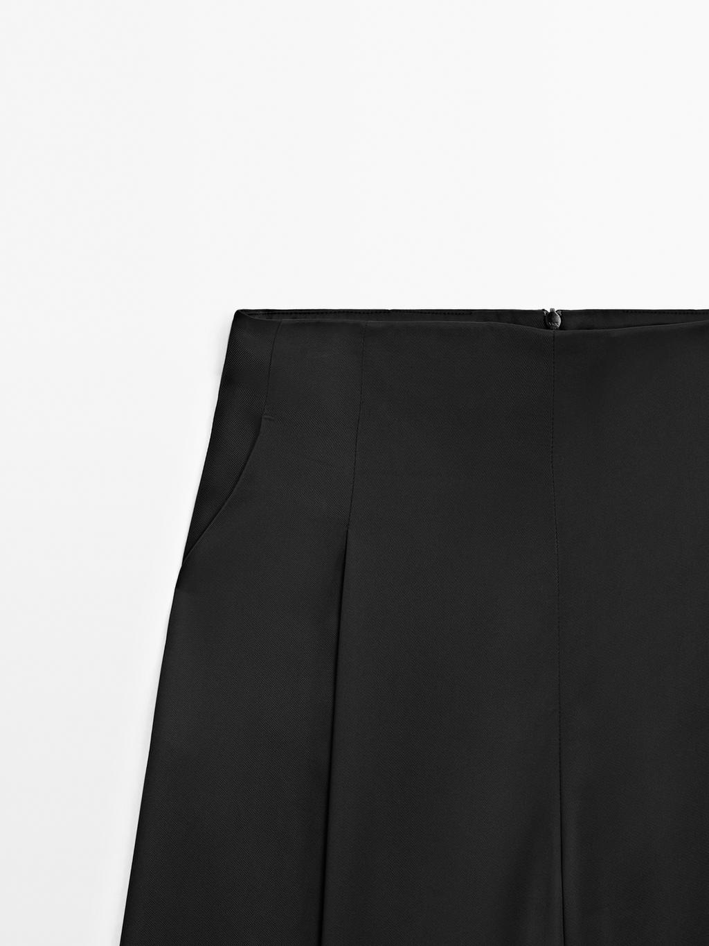 Satin wide-leg trousers - STUDIO