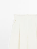 100% linen wide-leg trousers - STUDIO