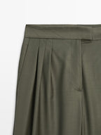 Darted wool blend trousers - STUDIO
