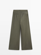 Darted wool blend trousers - STUDIO