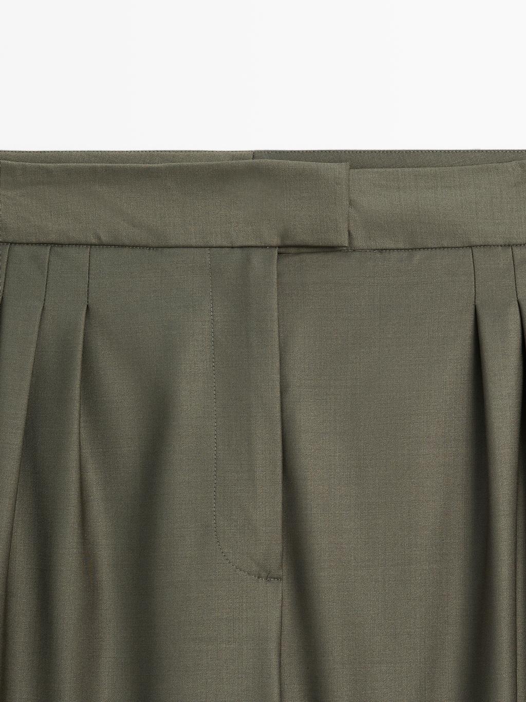 Darted wool blend trousers - STUDIO