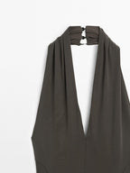 Long flowing halter-neck dress - STUDIO