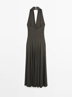 Long flowing halter-neck dress - STUDIO