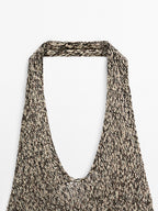 Long contrast dress - STUDIO