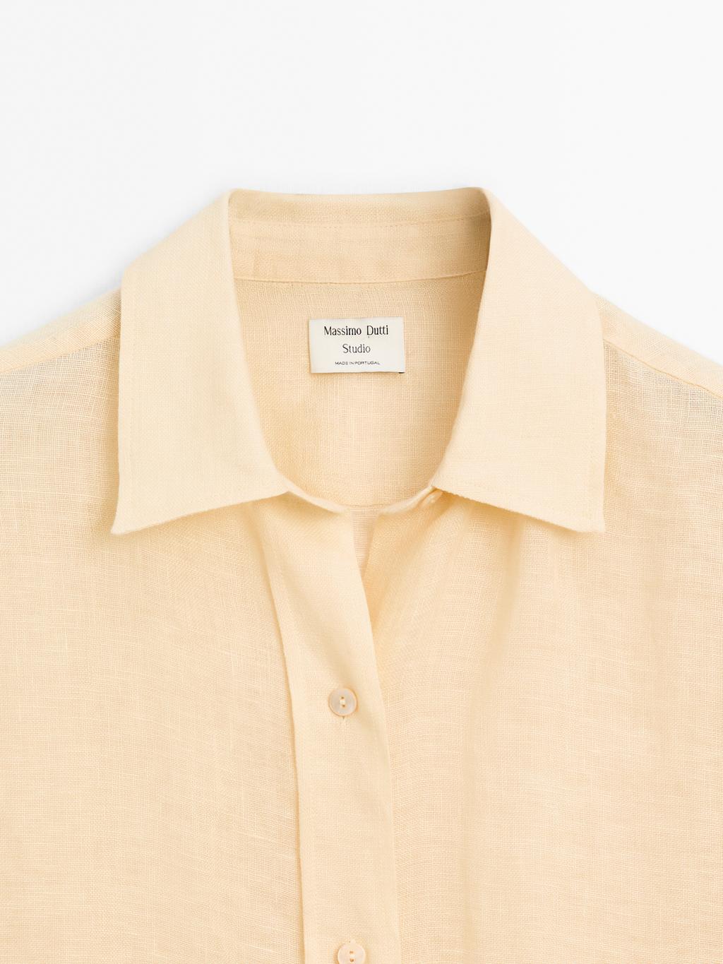 Long 100% linen shirt - STUDIO