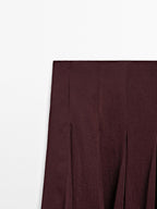 Flowing midi skirt with godet details - STUDIO