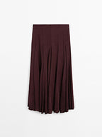 Flowing midi skirt with godet details - STUDIO