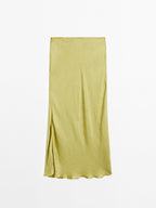 Long flowing satin skirt - STUDIO