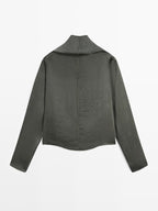 Flowing short satin blouse - STUDIO