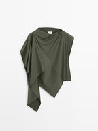 Asymmetric wool blend blouse - Studio