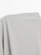 100% wool asymmetric ruffled blouse - STUDIO