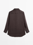 100% ramie long shirt - STUDIO