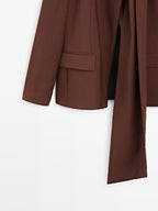 Cape blazer with scarf - Studio