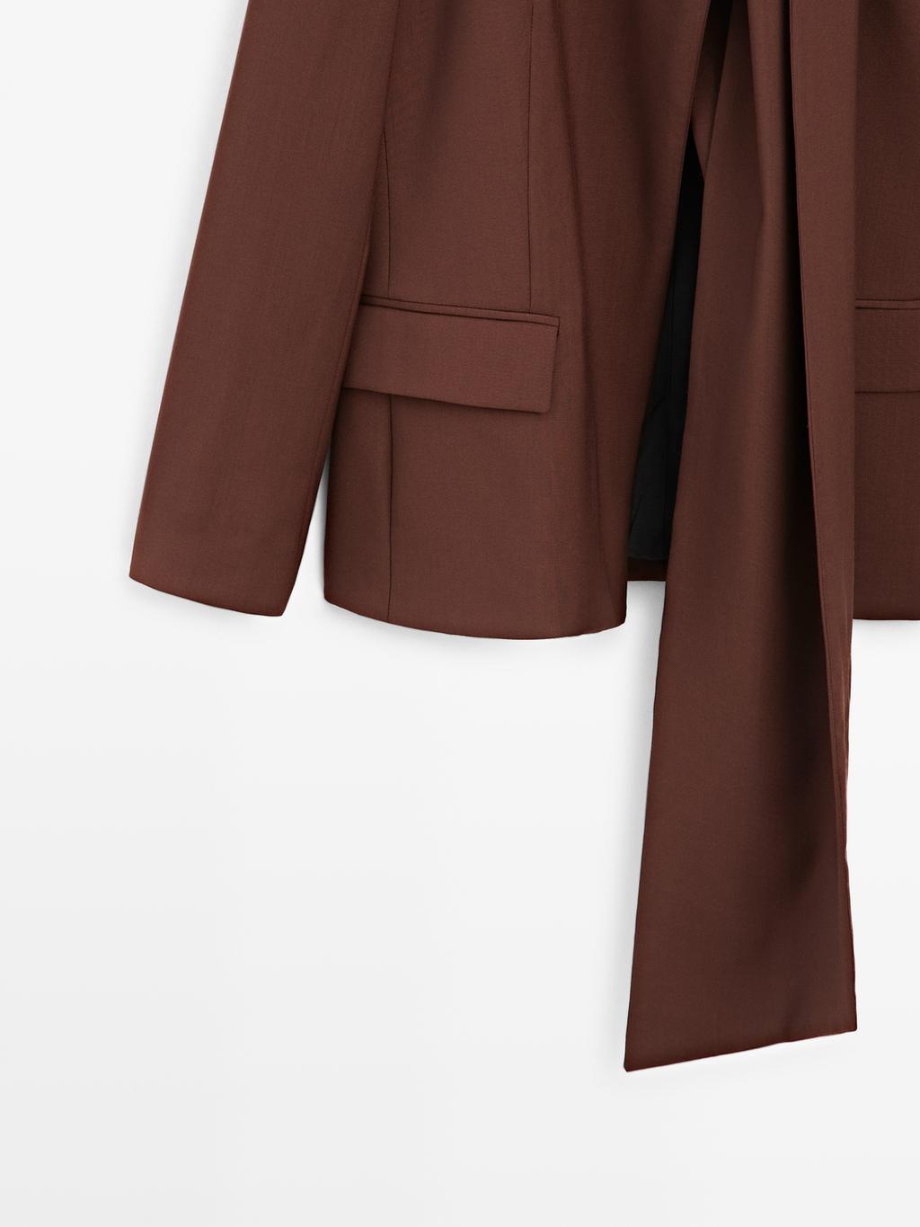 Cape blazer with scarf - Studio