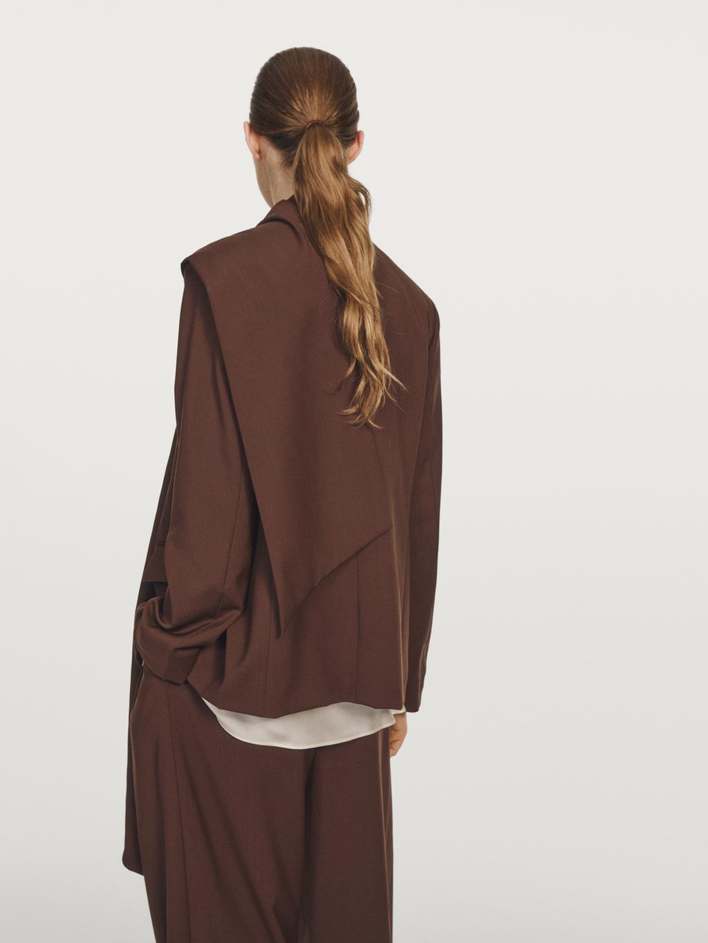 Cape blazer with scarf - Studio