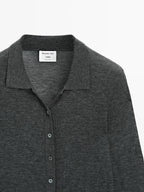 100% wool knit cardigan - Studio