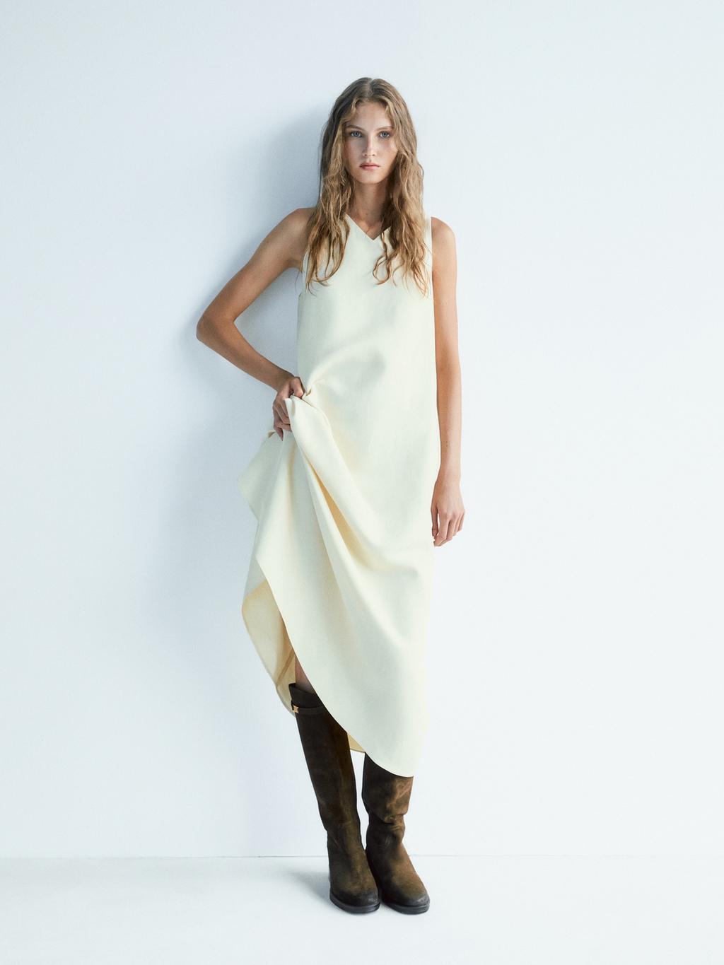 Oiled split suede riding boots