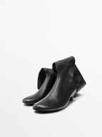 Stretch high-heel boots
