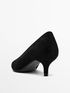 Suede high-heel shoes