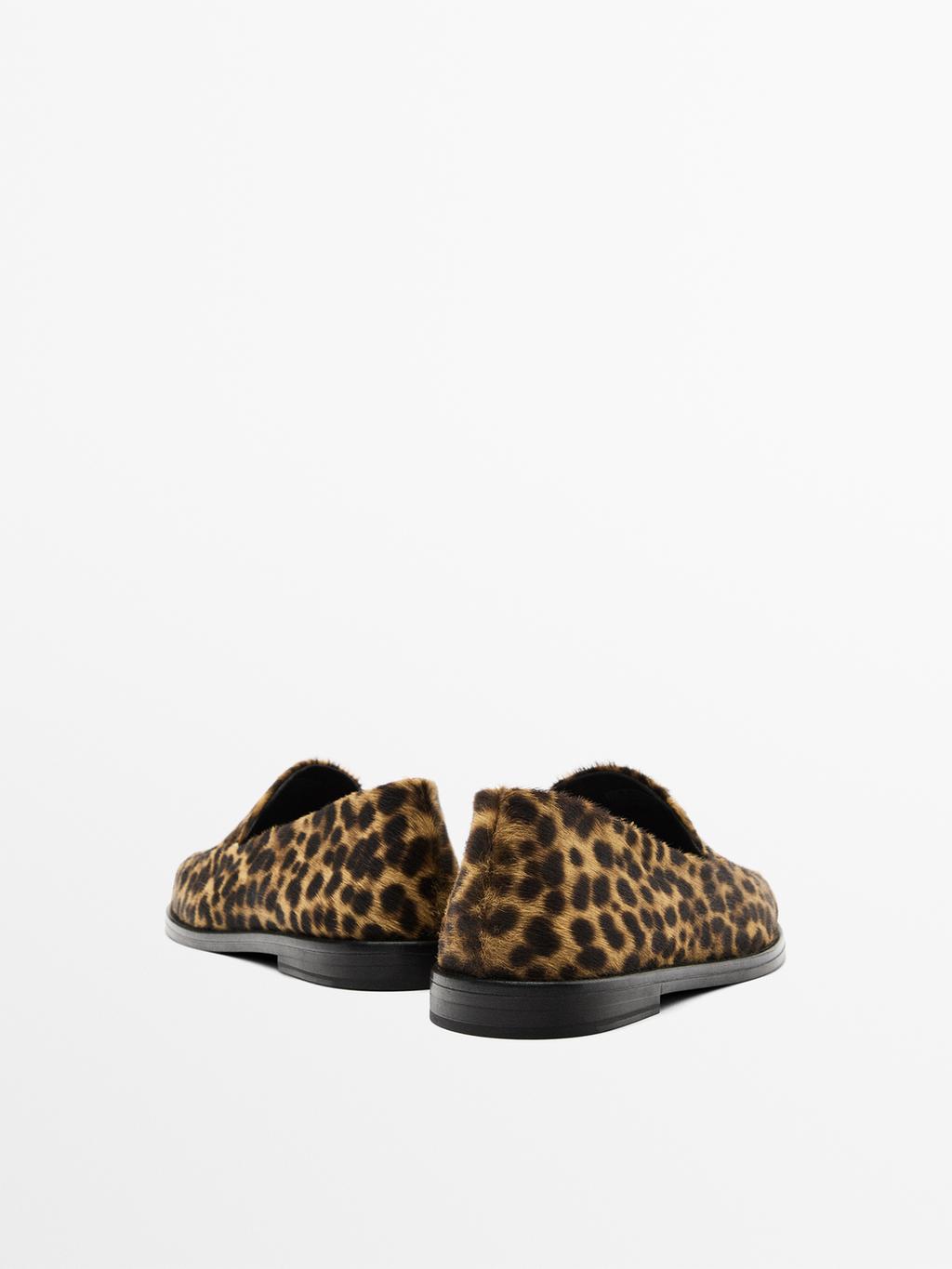 Leopard print loafers