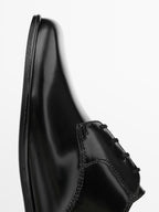 Soft leather derby shoes