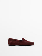 Hair on leather loafers