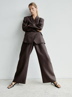 Asymmetric heeled sandals