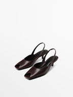 High-heel sandals with open toe