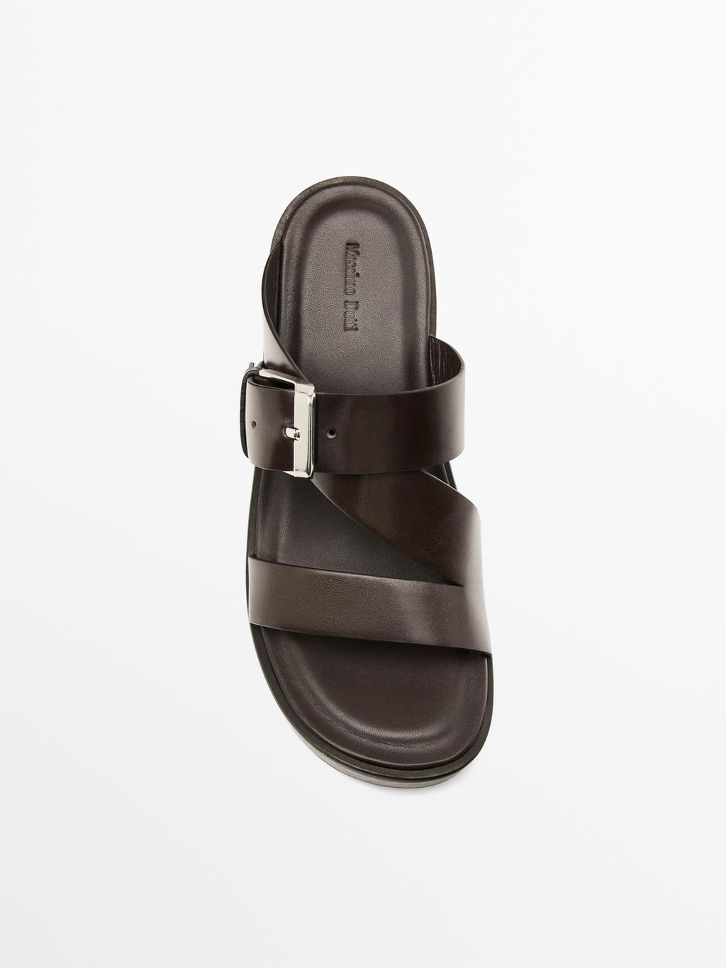 Sandals with wooden heels