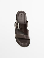 Sandals with wooden heels