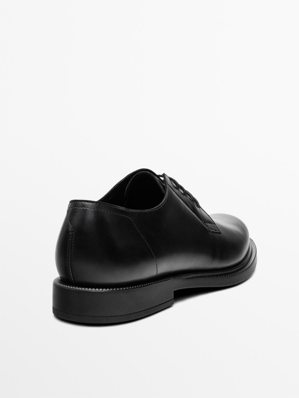 Leather derby shoes