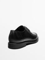 Leather derby shoes