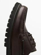 Nappa loafers with track sole