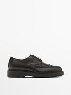 Nappa leather brogues