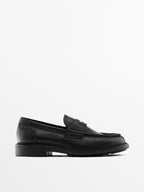 Soft leather loafers
