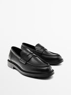 Soft leather loafers