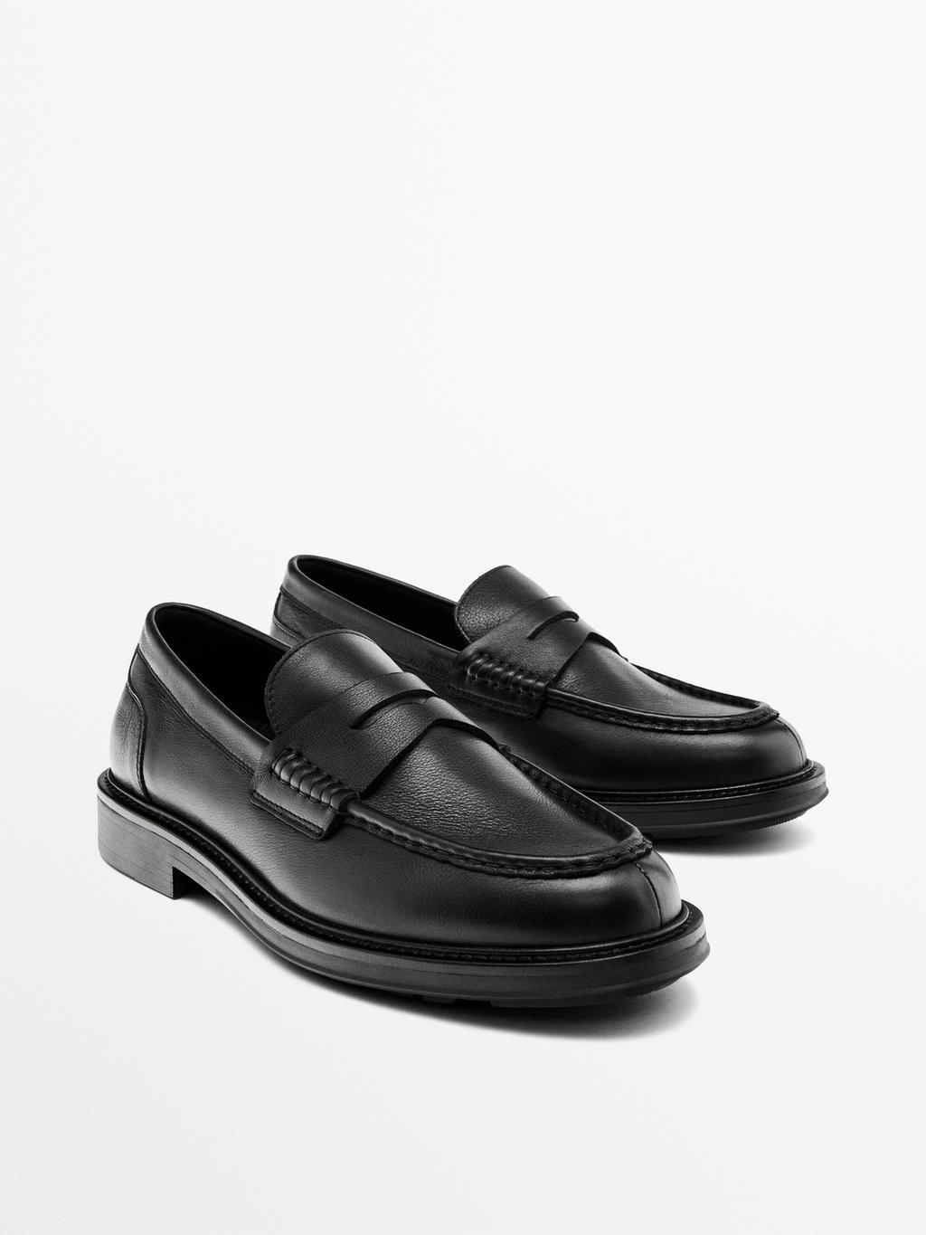 Soft leather loafers