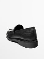 Soft leather loafers
